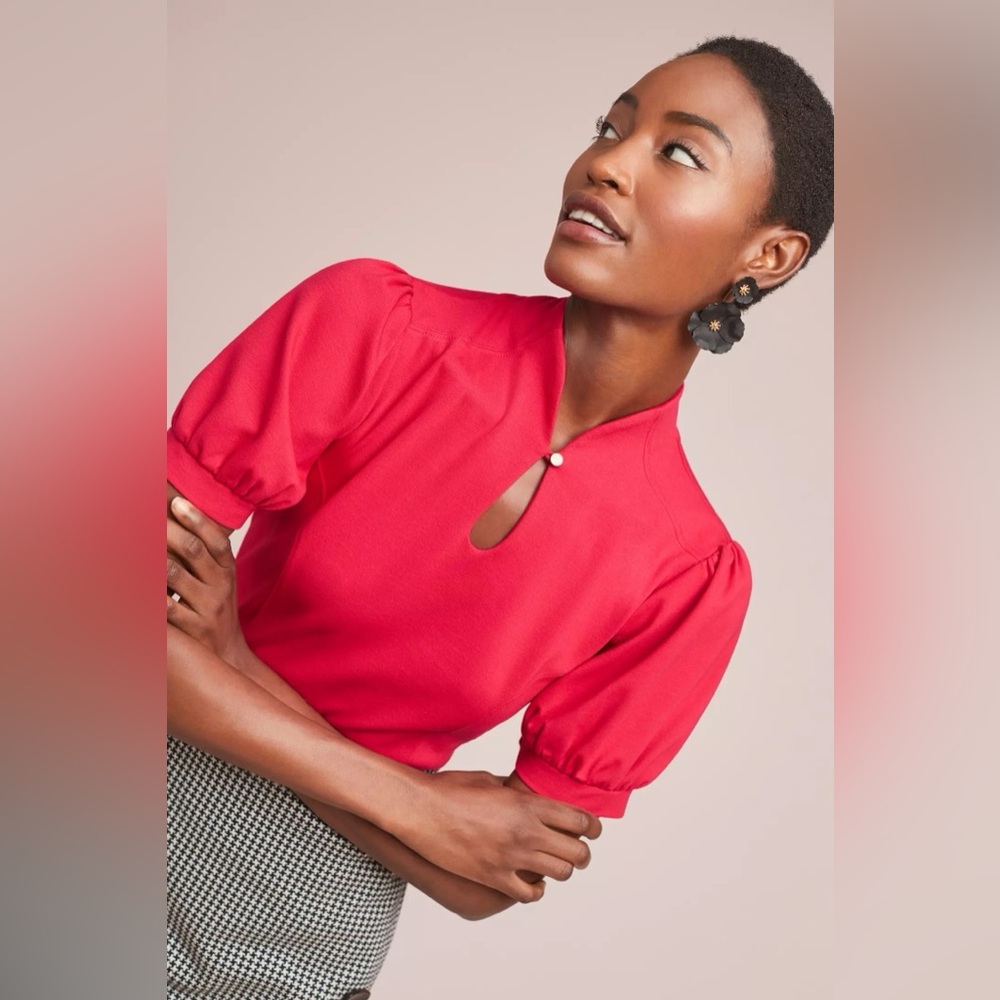 ANTHROPOLOGIE / ETT:TWA Gresham Top - Red - Sz XS
